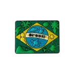 BRASIL - PIN EMBORRACHADO - BANDEIRA - PRETO