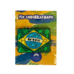 BRASIL - PIN EMBORRACHADO - BANDEIRA - PRETO