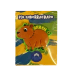 BRASIL - PIN EMBORRACHADO - CAPIVARA - VERDE